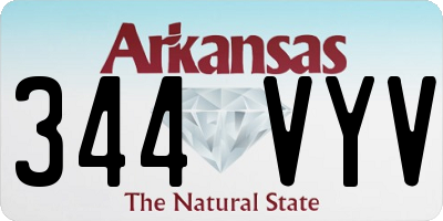 AR license plate 344VYV