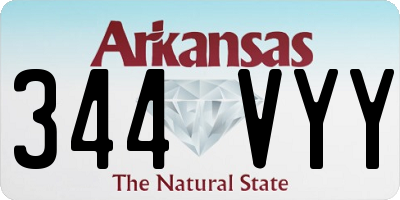 AR license plate 344VYY