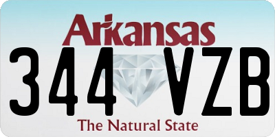 AR license plate 344VZB