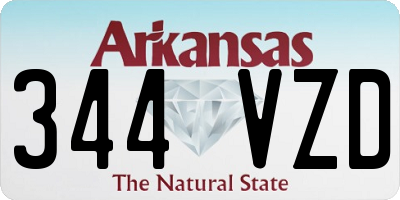 AR license plate 344VZD
