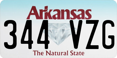 AR license plate 344VZG