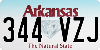 AR license plate 344VZJ