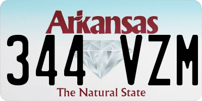 AR license plate 344VZM