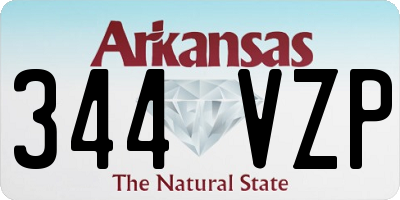 AR license plate 344VZP