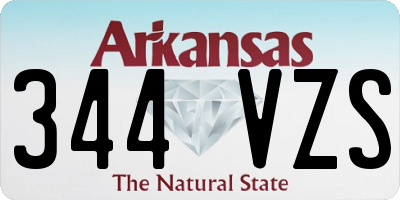 AR license plate 344VZS