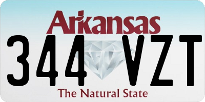 AR license plate 344VZT