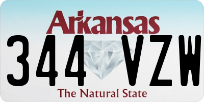 AR license plate 344VZW