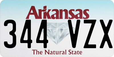 AR license plate 344VZX