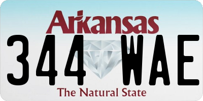 AR license plate 344WAE