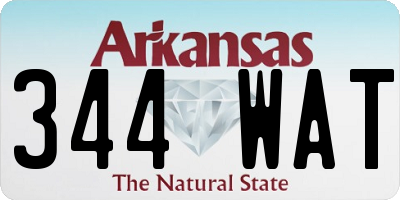 AR license plate 344WAT