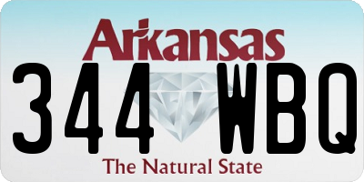 AR license plate 344WBQ