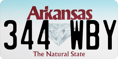 AR license plate 344WBY