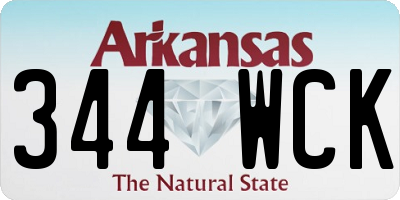 AR license plate 344WCK