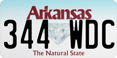 AR license plate 344WDC