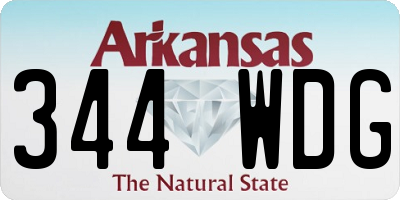 AR license plate 344WDG