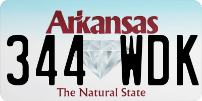 AR license plate 344WDK