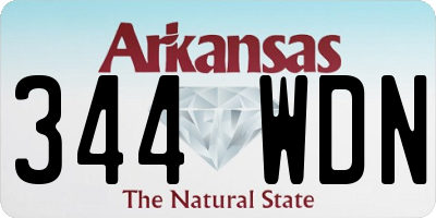 AR license plate 344WDN