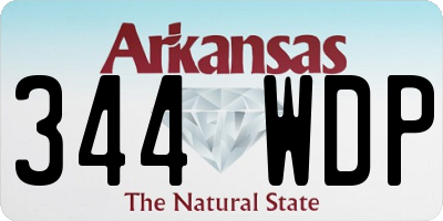 AR license plate 344WDP
