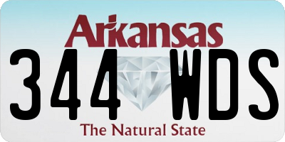 AR license plate 344WDS
