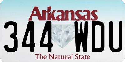AR license plate 344WDU