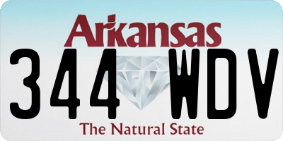 AR license plate 344WDV