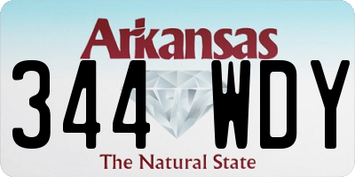 AR license plate 344WDY