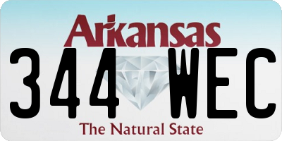 AR license plate 344WEC