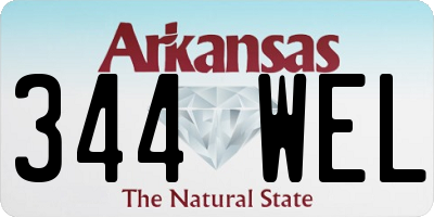 AR license plate 344WEL