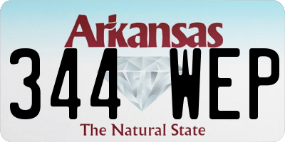 AR license plate 344WEP