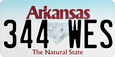 AR license plate 344WES