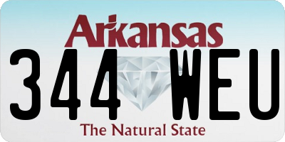 AR license plate 344WEU