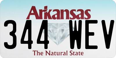 AR license plate 344WEV