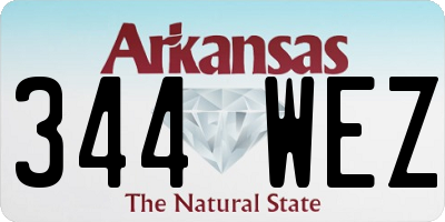 AR license plate 344WEZ