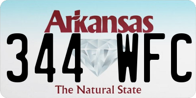 AR license plate 344WFC