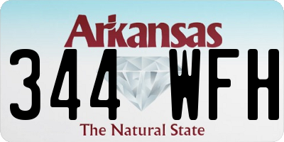 AR license plate 344WFH