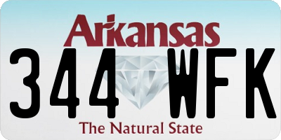 AR license plate 344WFK