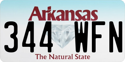 AR license plate 344WFN
