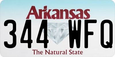 AR license plate 344WFQ