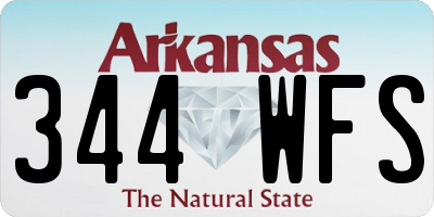 AR license plate 344WFS