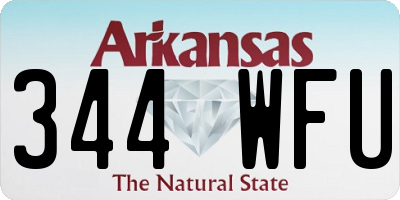 AR license plate 344WFU