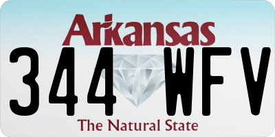 AR license plate 344WFV