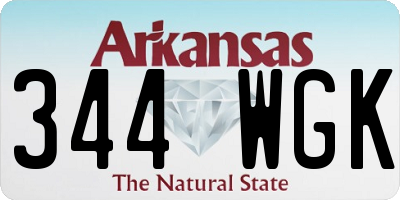 AR license plate 344WGK