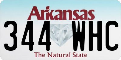 AR license plate 344WHC