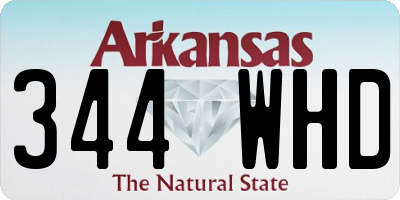 AR license plate 344WHD