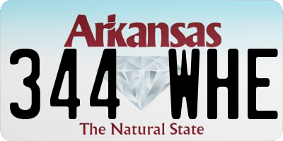 AR license plate 344WHE