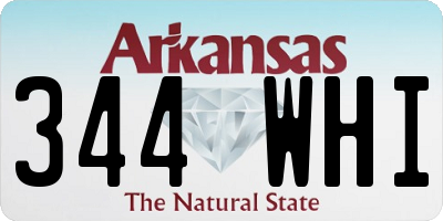 AR license plate 344WHI