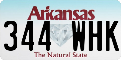 AR license plate 344WHK