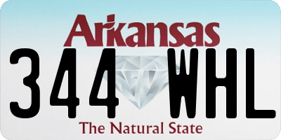 AR license plate 344WHL