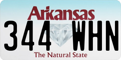 AR license plate 344WHN