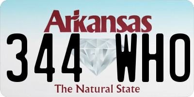 AR license plate 344WHO